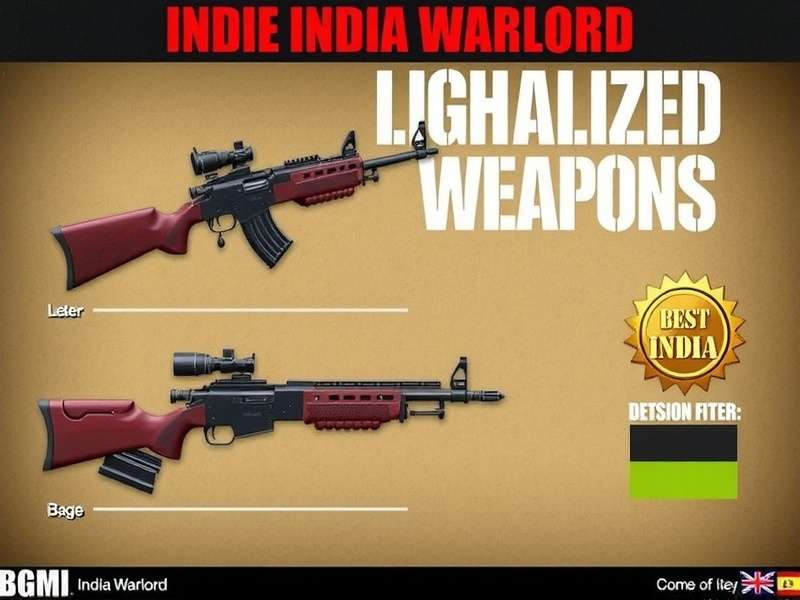 BGMI India Warlord Localized Weapons